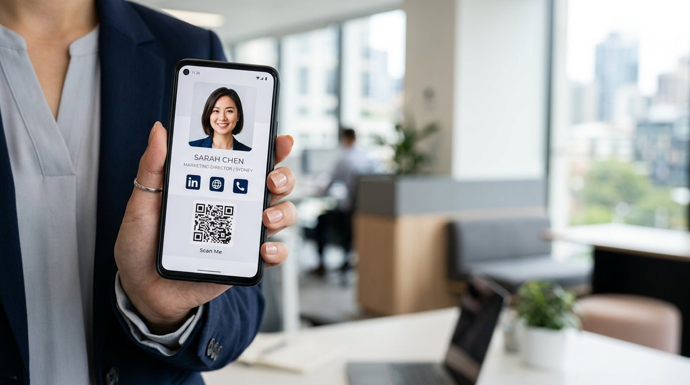 Digital Business Card Australia: Create Your Free QR Code Today